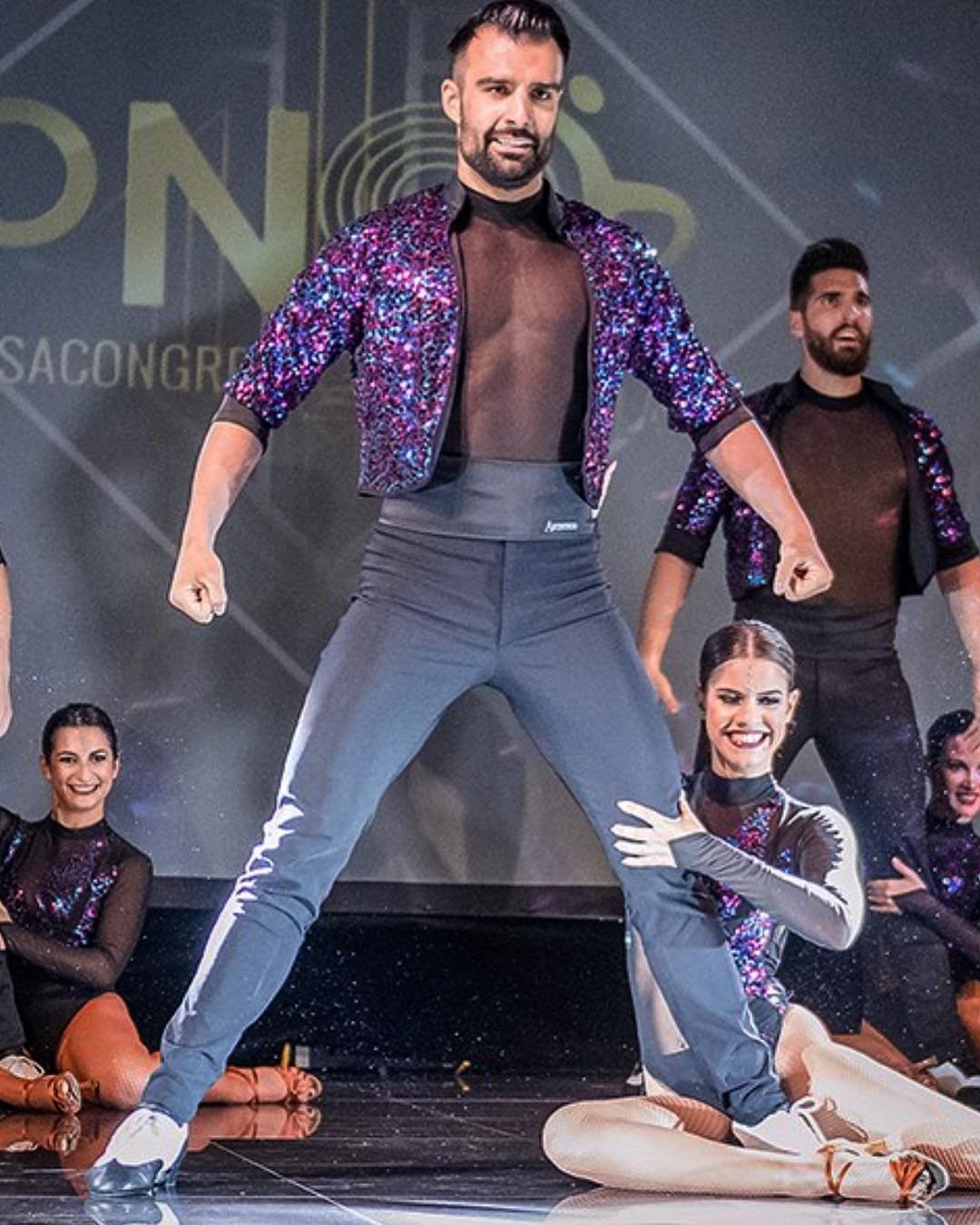 La Secta Dance Company on stage